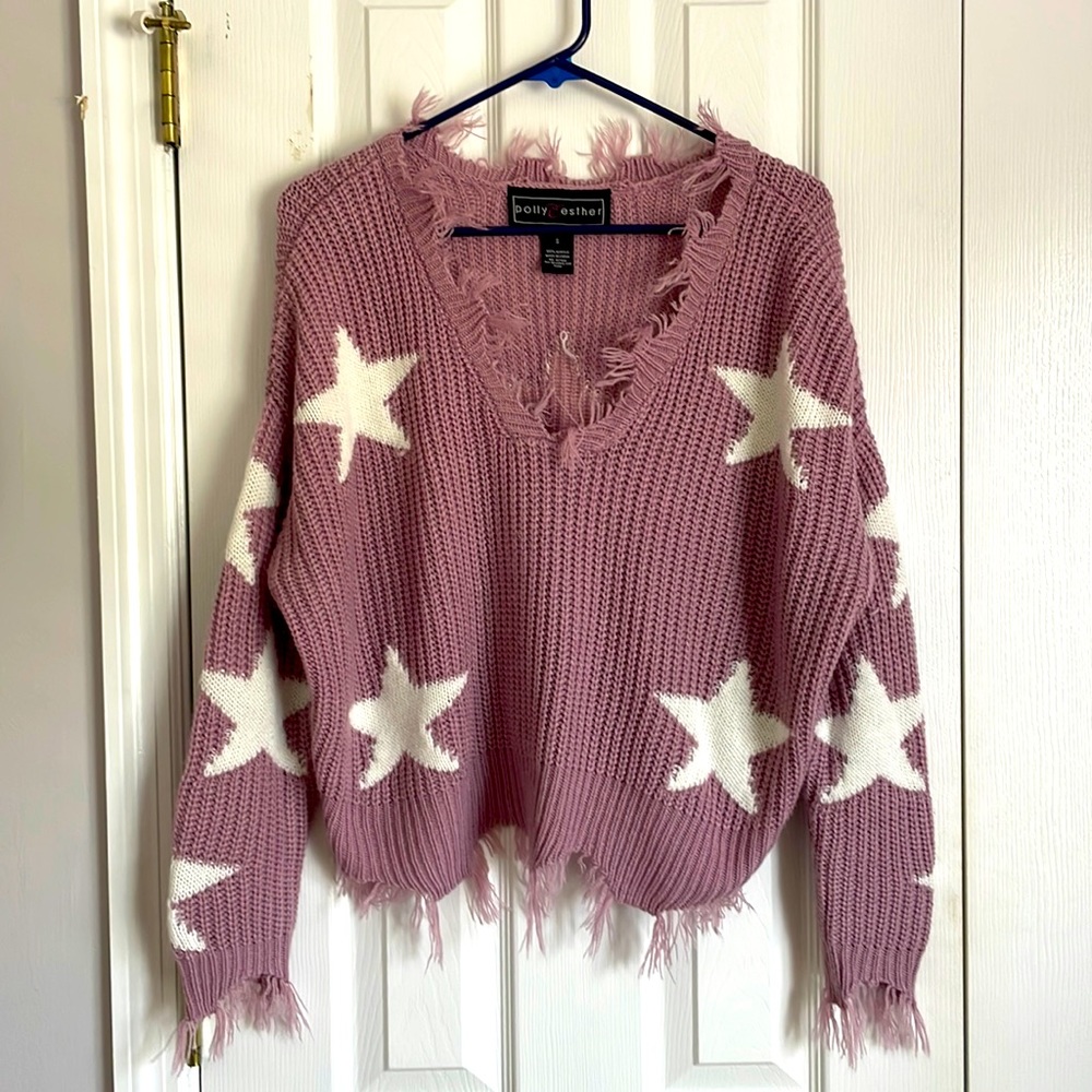 Pink Star Sweater